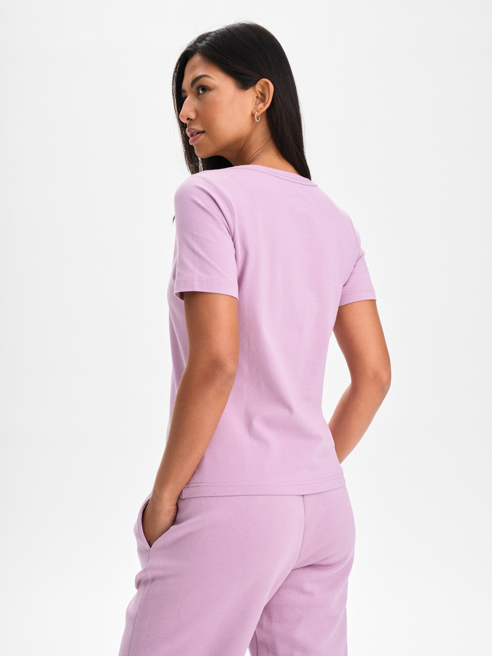 SOC, W REGULAR FIT V-NECK TEE