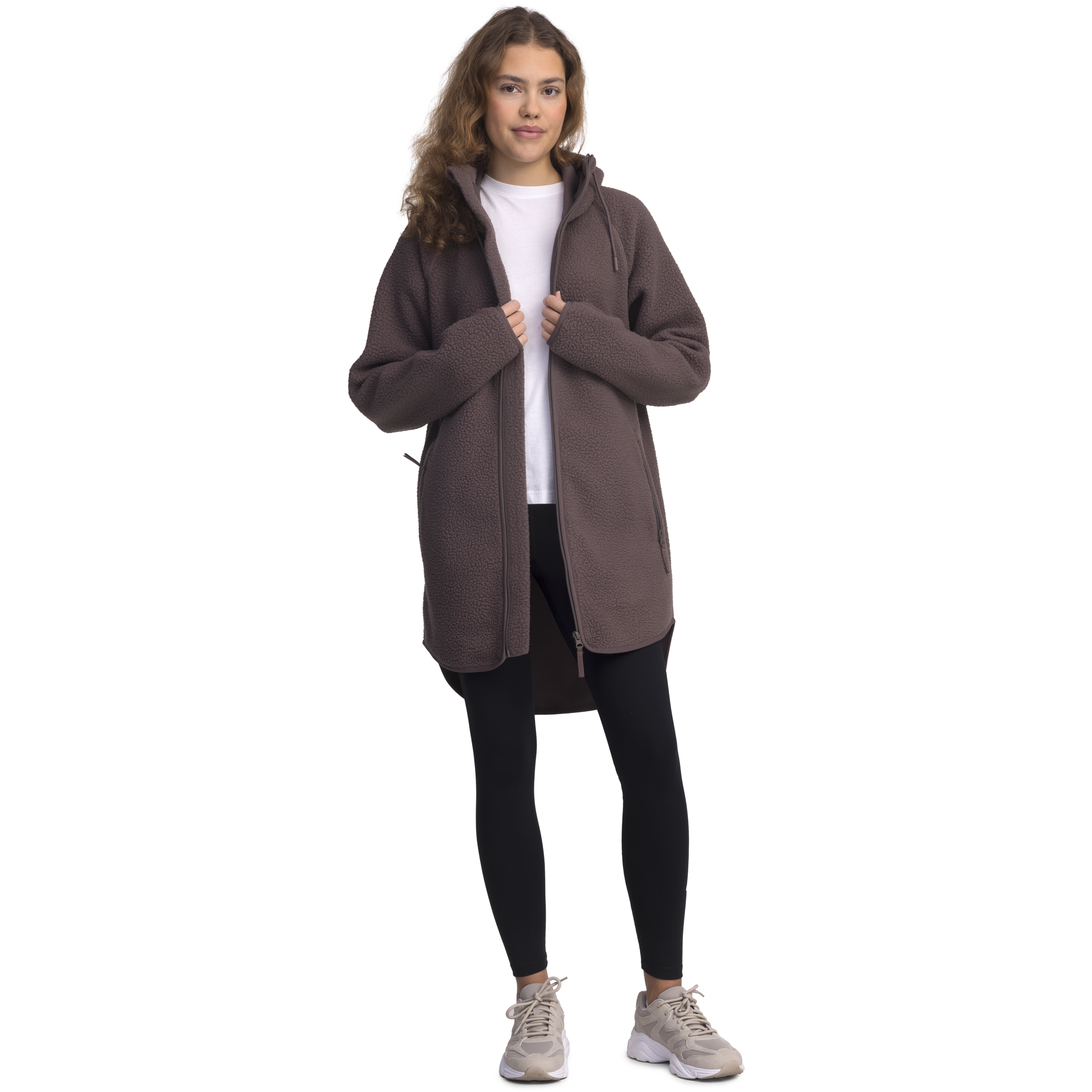 EVEREST, Pile Long Hood, Pitk&auml; Fleecetakki, Naisten