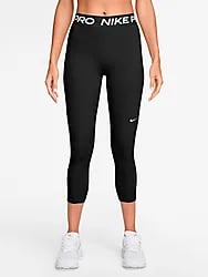 NIKE PRO WOMEN'S MID-RISE FULL-LENG - BLACK/WHITE Model01 Small1x1