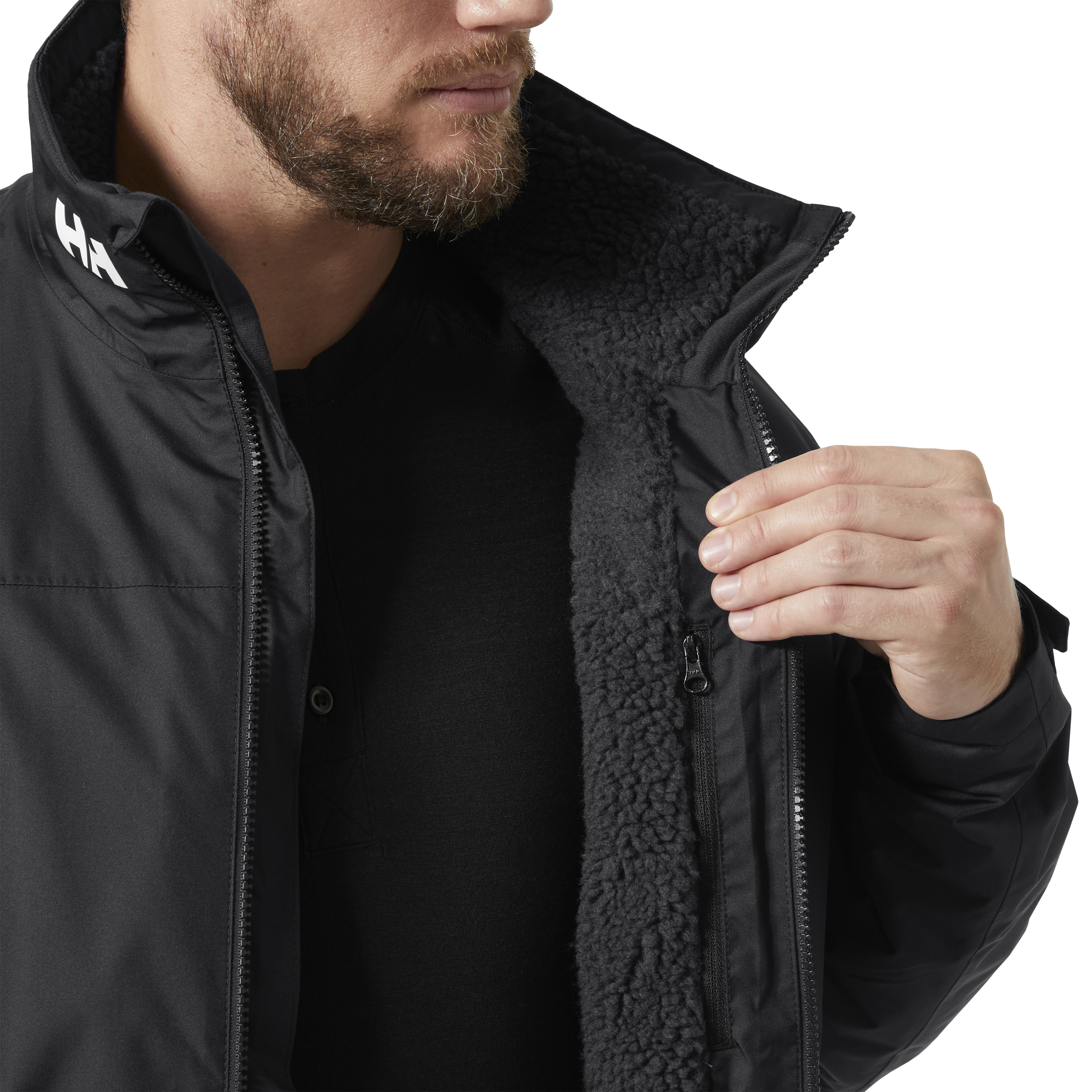 HELLY HANSEN, M Crew Hooded Pile Jacket