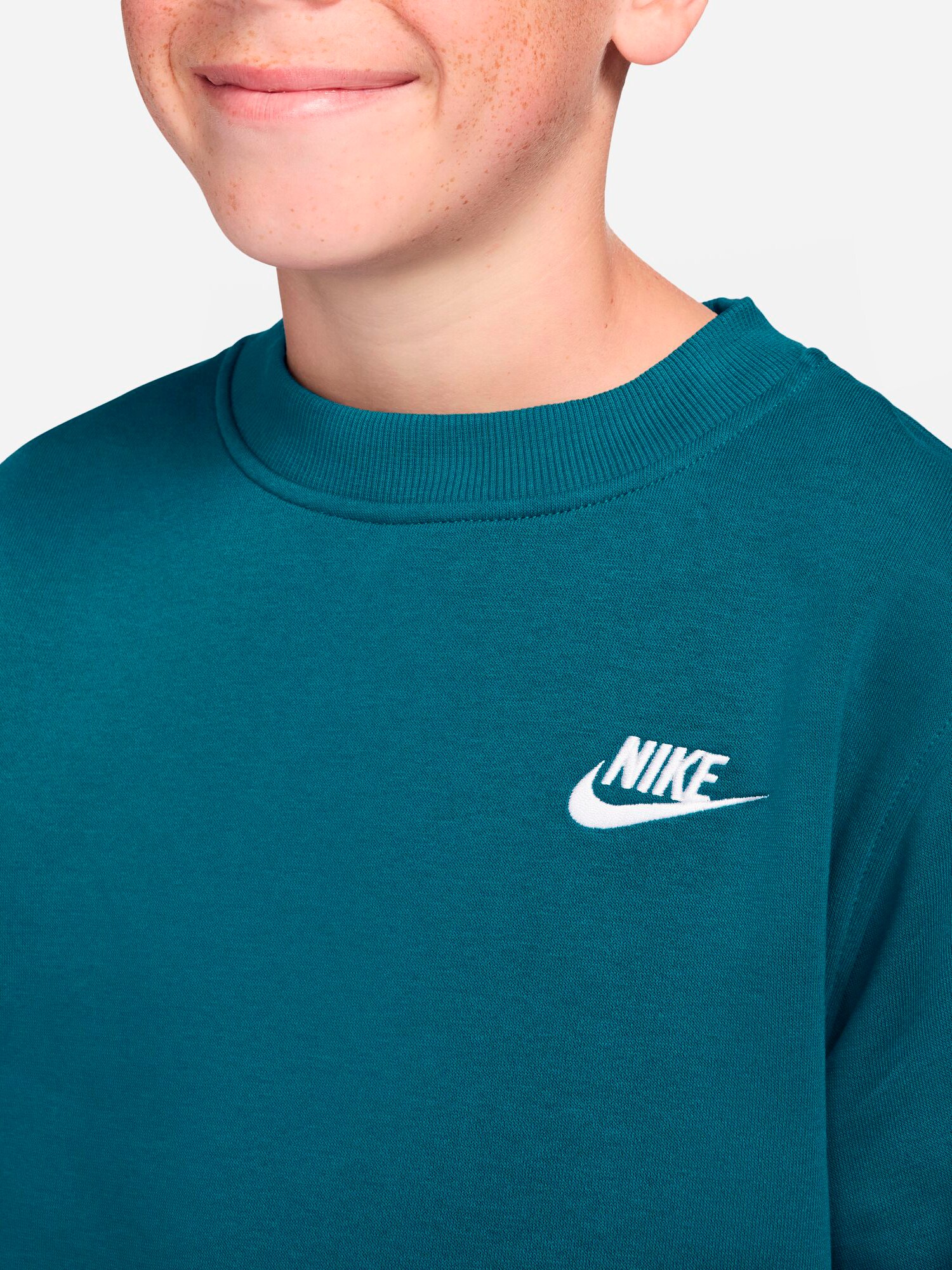 NIKE, J Nsw Club Flc Crew Ls Lbr