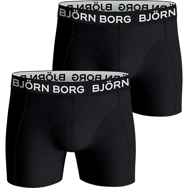 BJÖRN BORG Хлопковые боксеры-стрейч M, 2 шт.