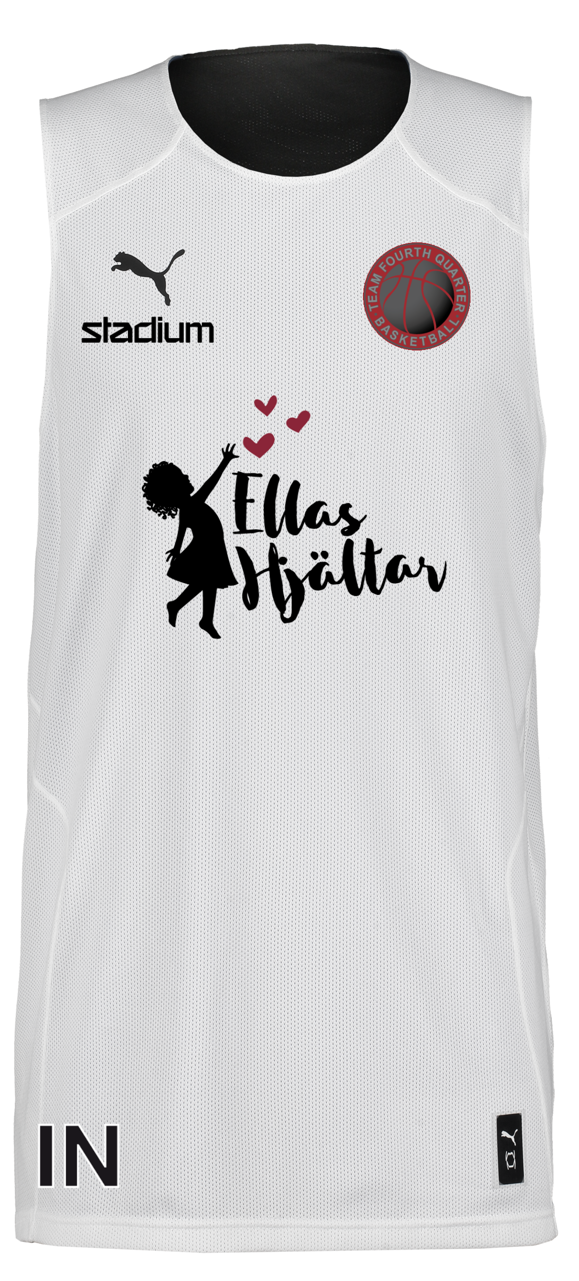 PUMA, Hoops Team Junior Reversible Practice Jersey