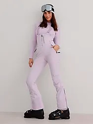 Stretch Thermo Bib Pants - Pale Lavender Model01 Small1x1