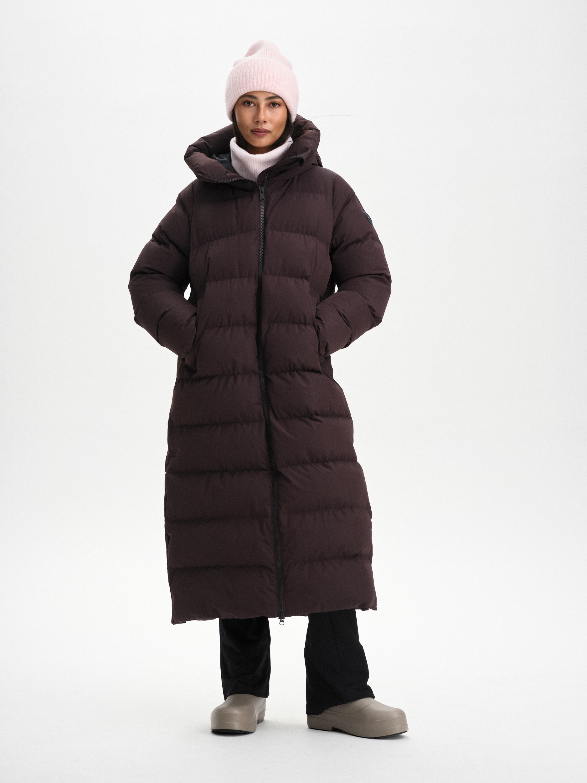 
EVEREST, 
Juneau Coat, l&aring;ng vinterjacka, dam, 
Detail 1
