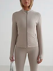 Sense Zip Jacket - DARK CLAY Model01 Small1x1