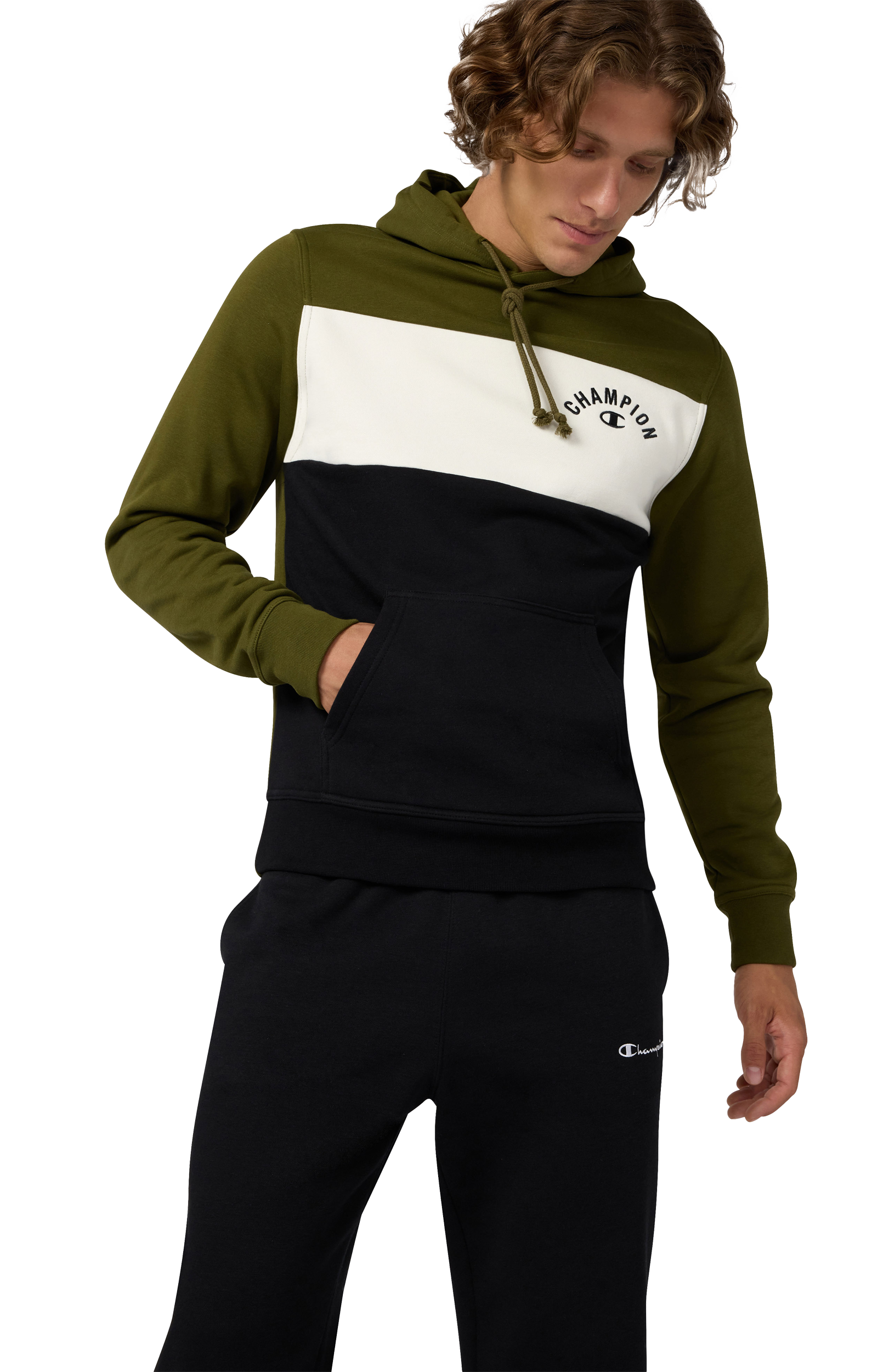 CHAMPION, Sweatshirt Icons Hood M