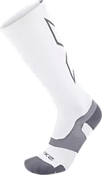 VECTR LIGHT CUSHION FULL LENGTH SOCKS - WHITE/GREY Standard Small1x1