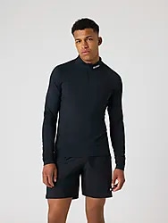 BORG GOLF MIDLAYER HALF ZIP - BLACK BEAUTY Model01 Small1x1