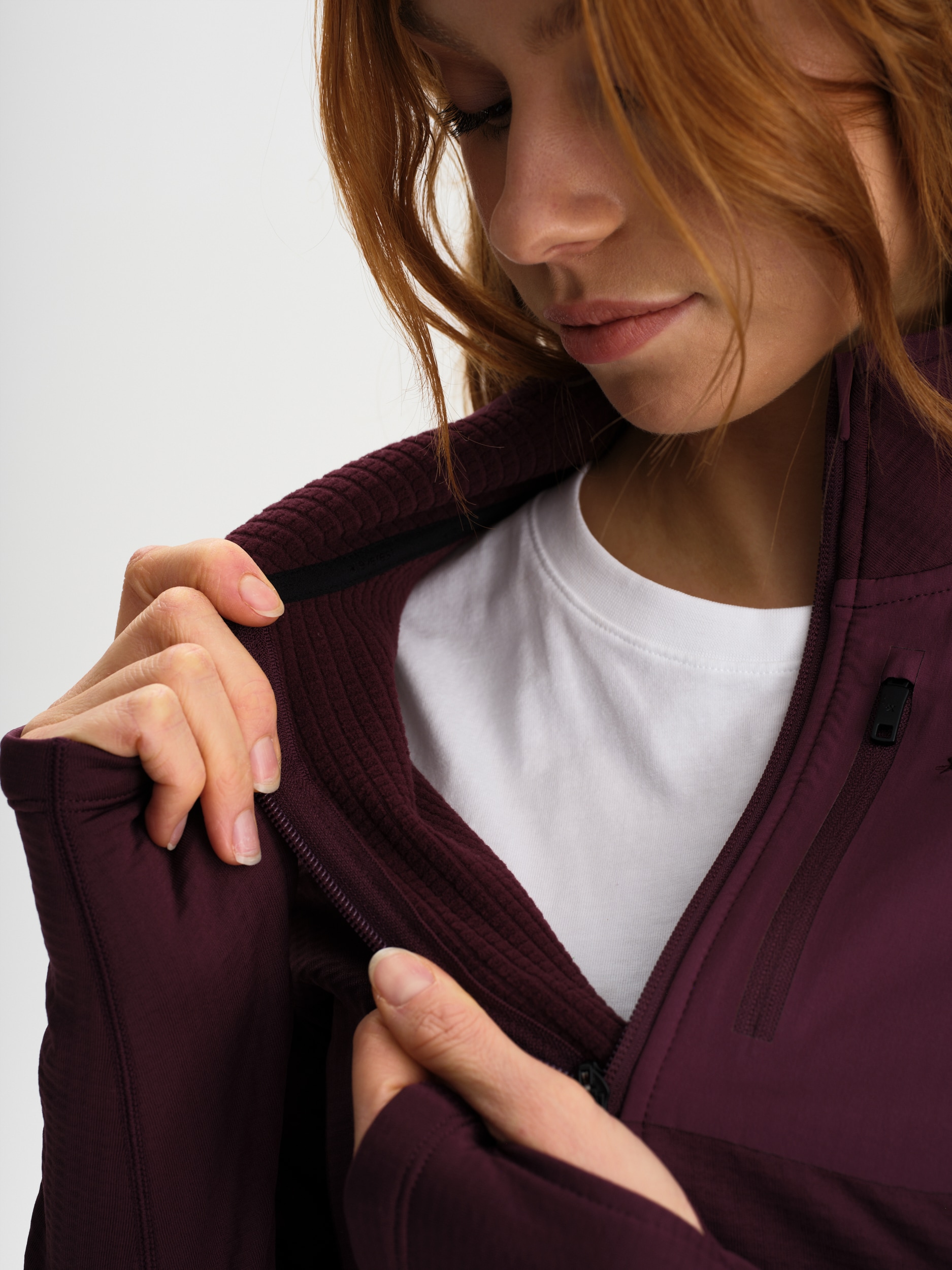 EVEREST, Structured Quarter Zip, Tekninen paita, Naisten