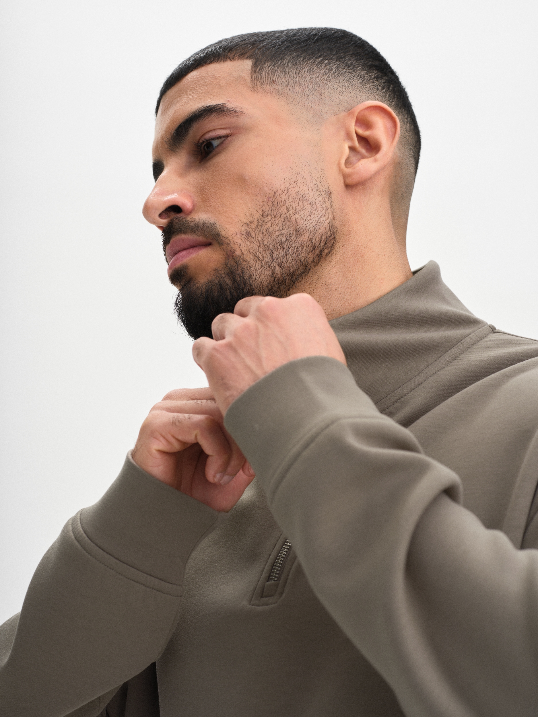SOC, M SOFT HALF ZIP