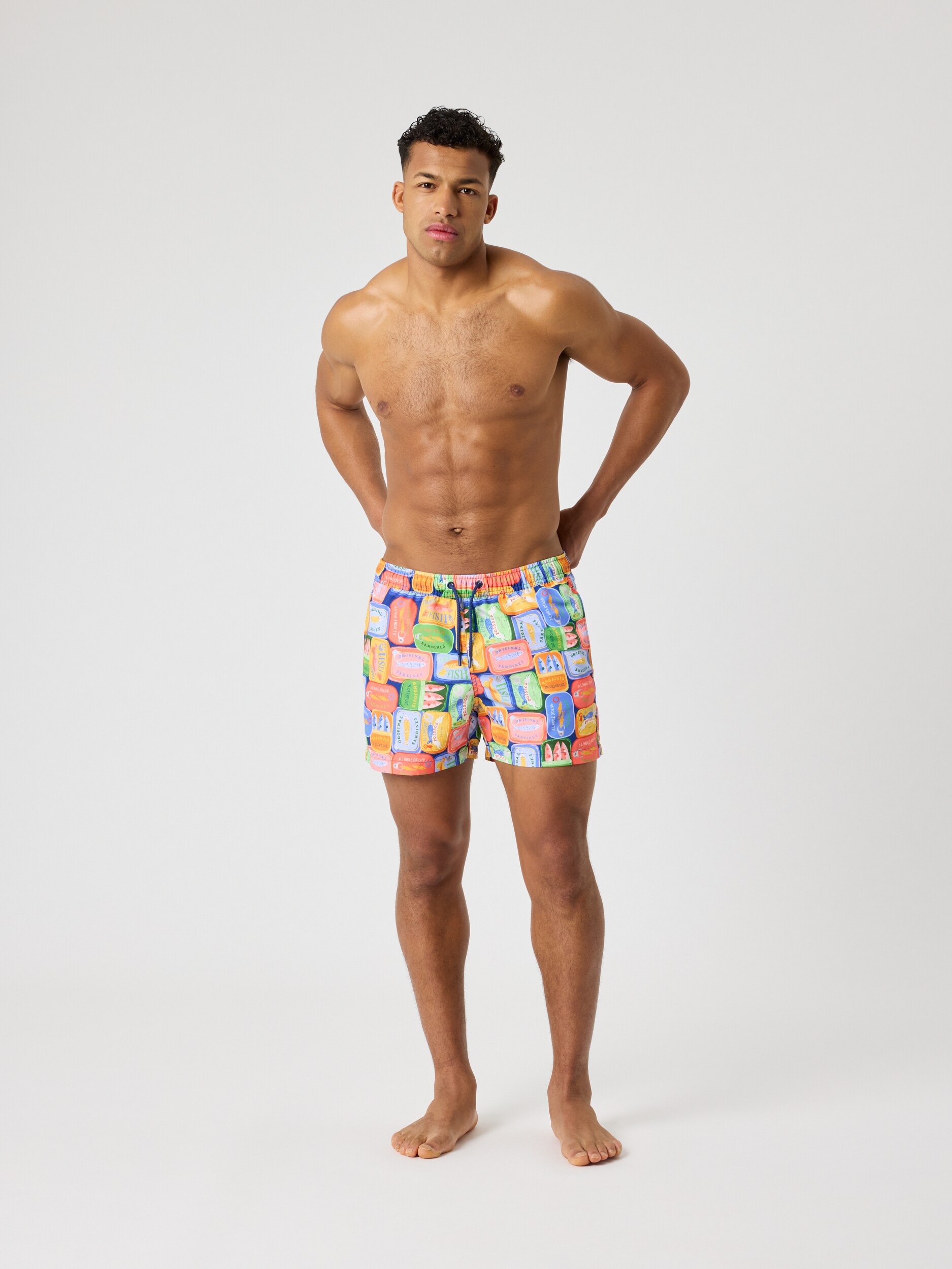 BJ&Ouml;RN BORG, M BORG PRINT SWIM SHORTS