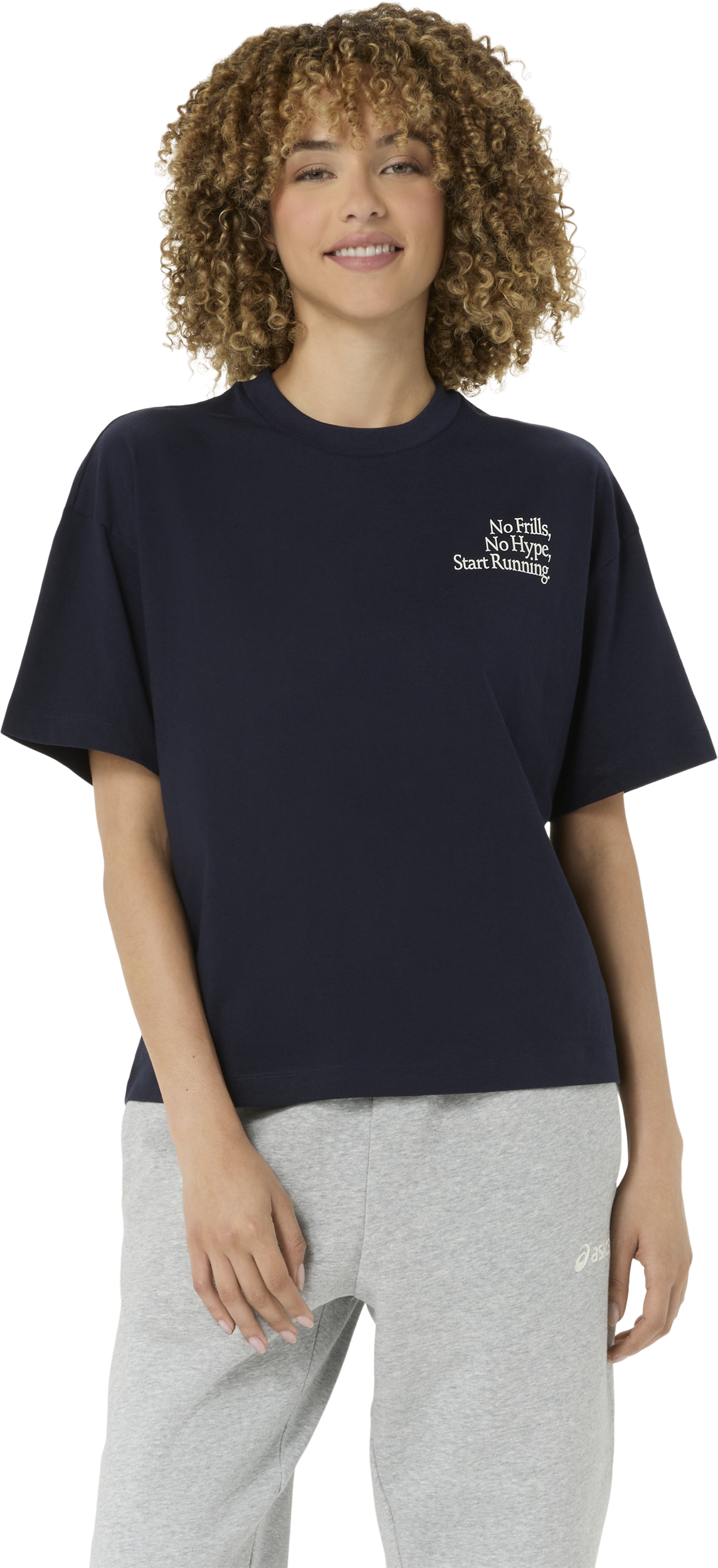 
ASICS, 
W RUNNER MESSAGE GRAPHIC TEE, 
Detail 1

