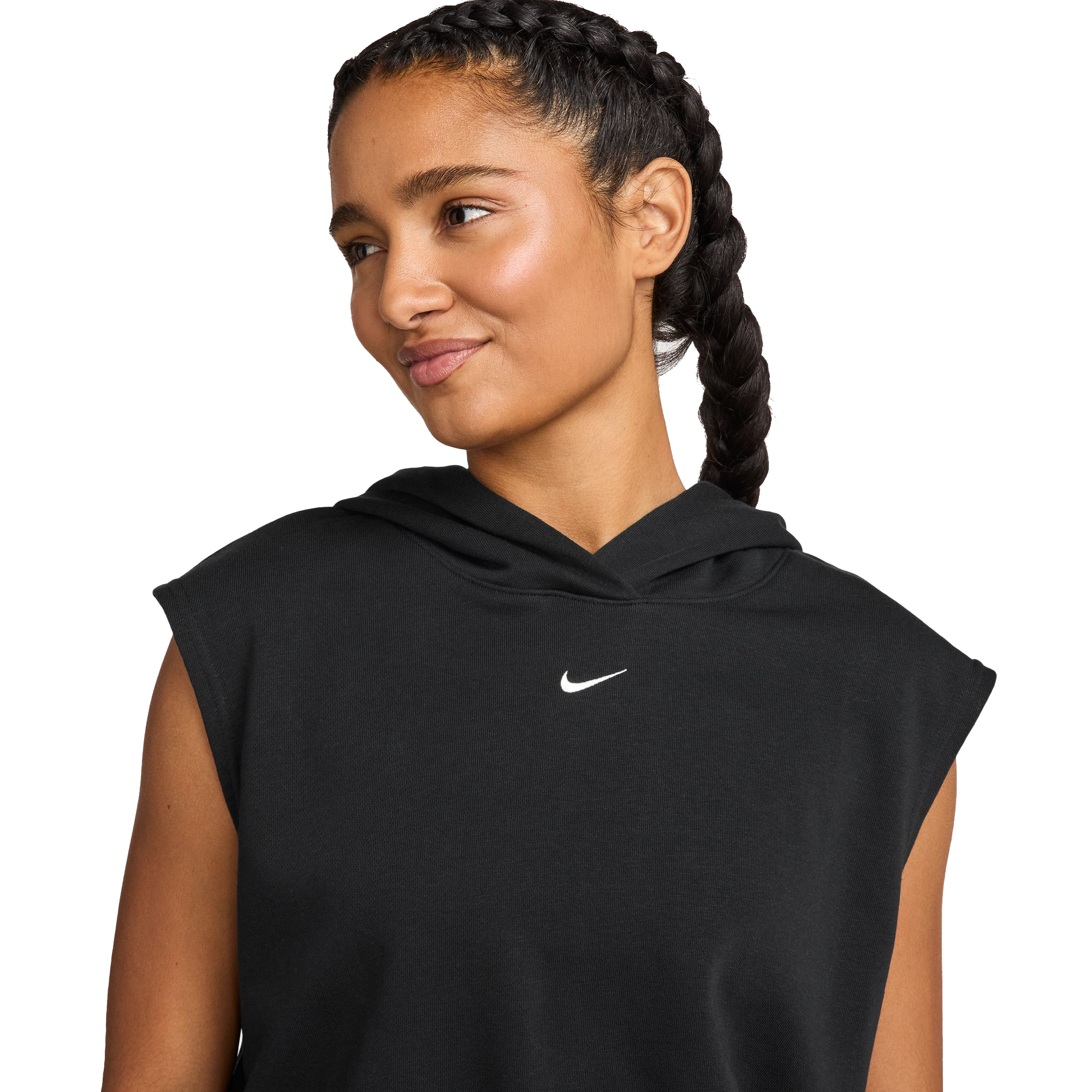 NIKE, W Sportswear Chill French Terry Sleeveless Cropped Hoodie