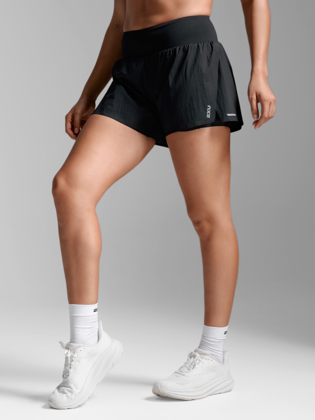 
2XU, 
AERO HI-RISE 2-IN-1 3 INCH SHORTS, 
Detail 1
