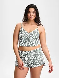 W BEACH SHORTS - SAGE GREEN PRINT Model01 Small1x1