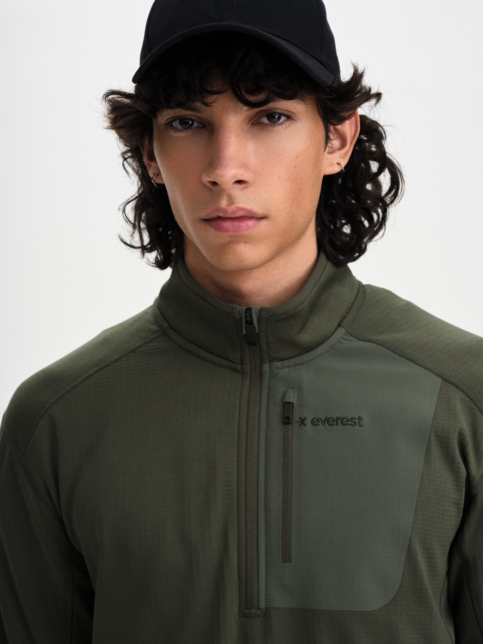 EVEREST, Structured Quarter Zip, Tekninen paita, Miesten