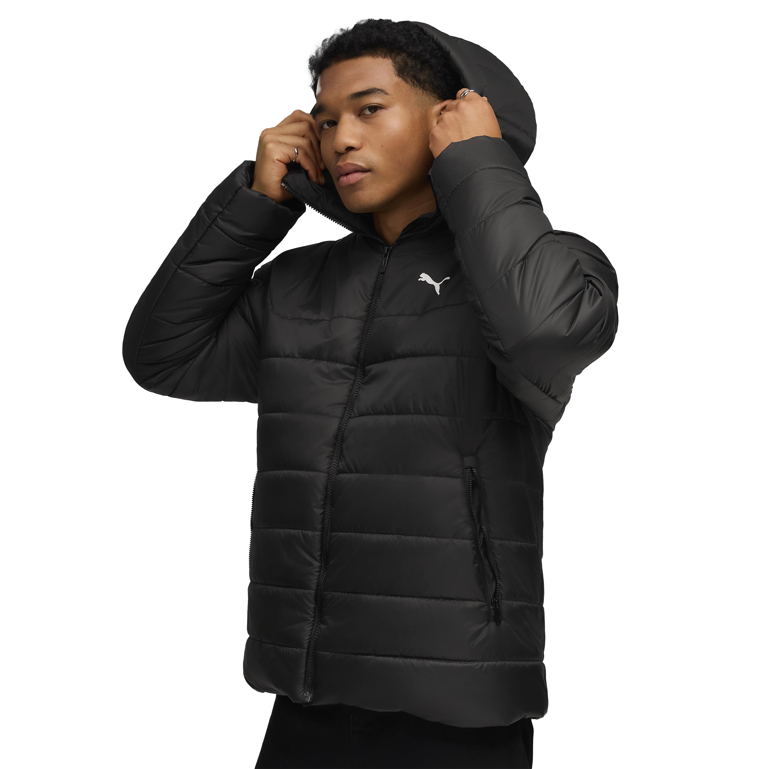 
PUMA, 
Ess Hooded Padded Jacket M, 
Detail 1
