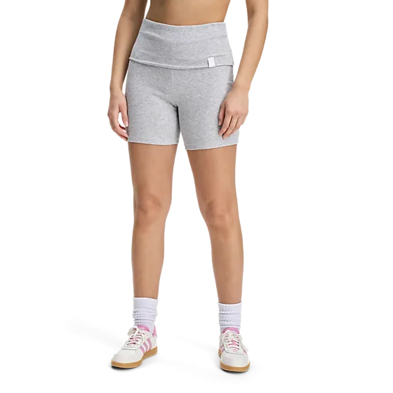 401793102101 SOC W Rib Fold Shorts 401793102101 SOC W Rib Fold Shorts Model01 Detail