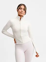 Butter Soft Zip Cardigan - CREAM WHITE Model01 Small1x1