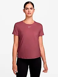 NIKE ONE CLASSIC WOMEN'S DRI-FIT SH - PINK SMOKE/WHT Model01 Small1x1