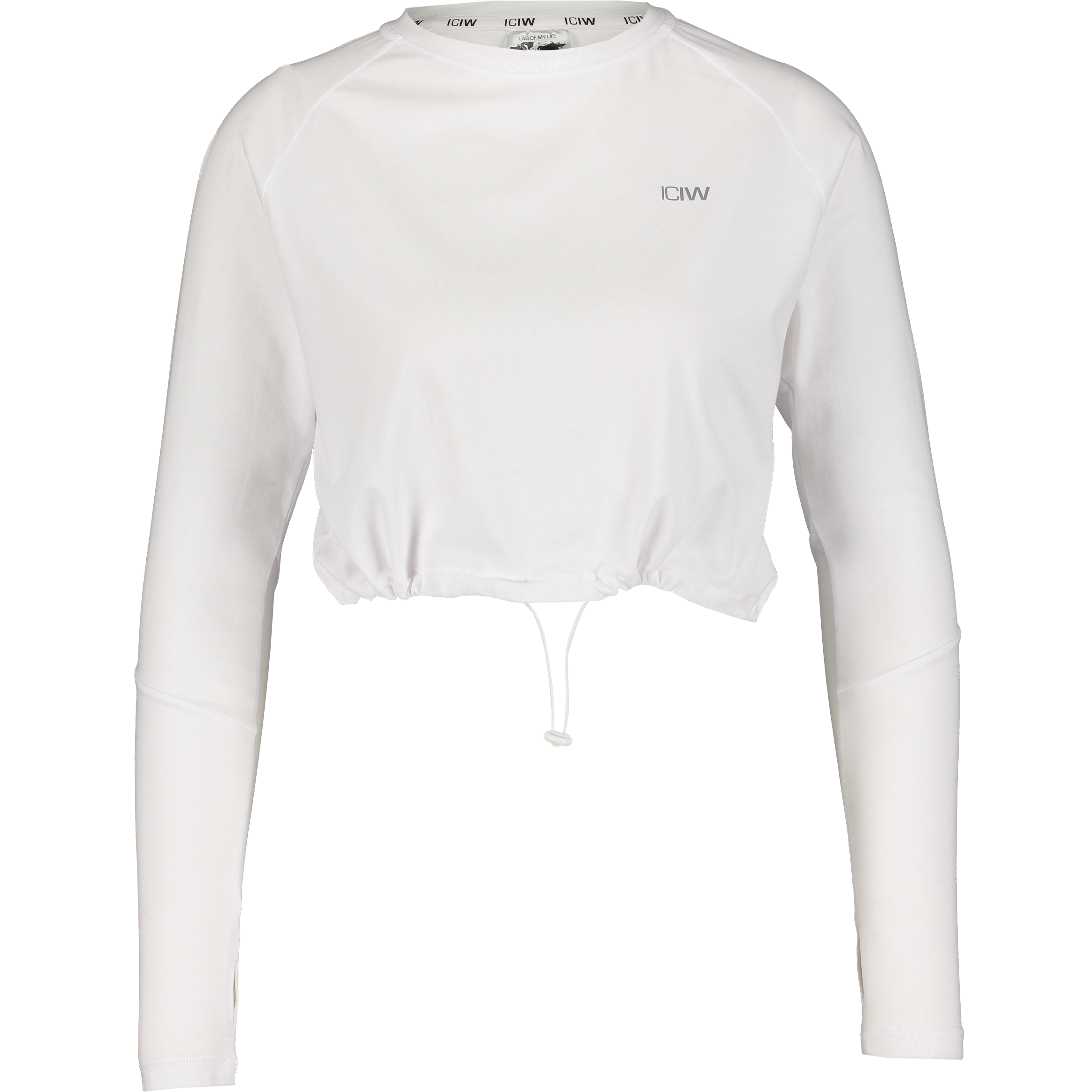 ICANIWILL, Define Cropped Adjustable Long Sleeve White
