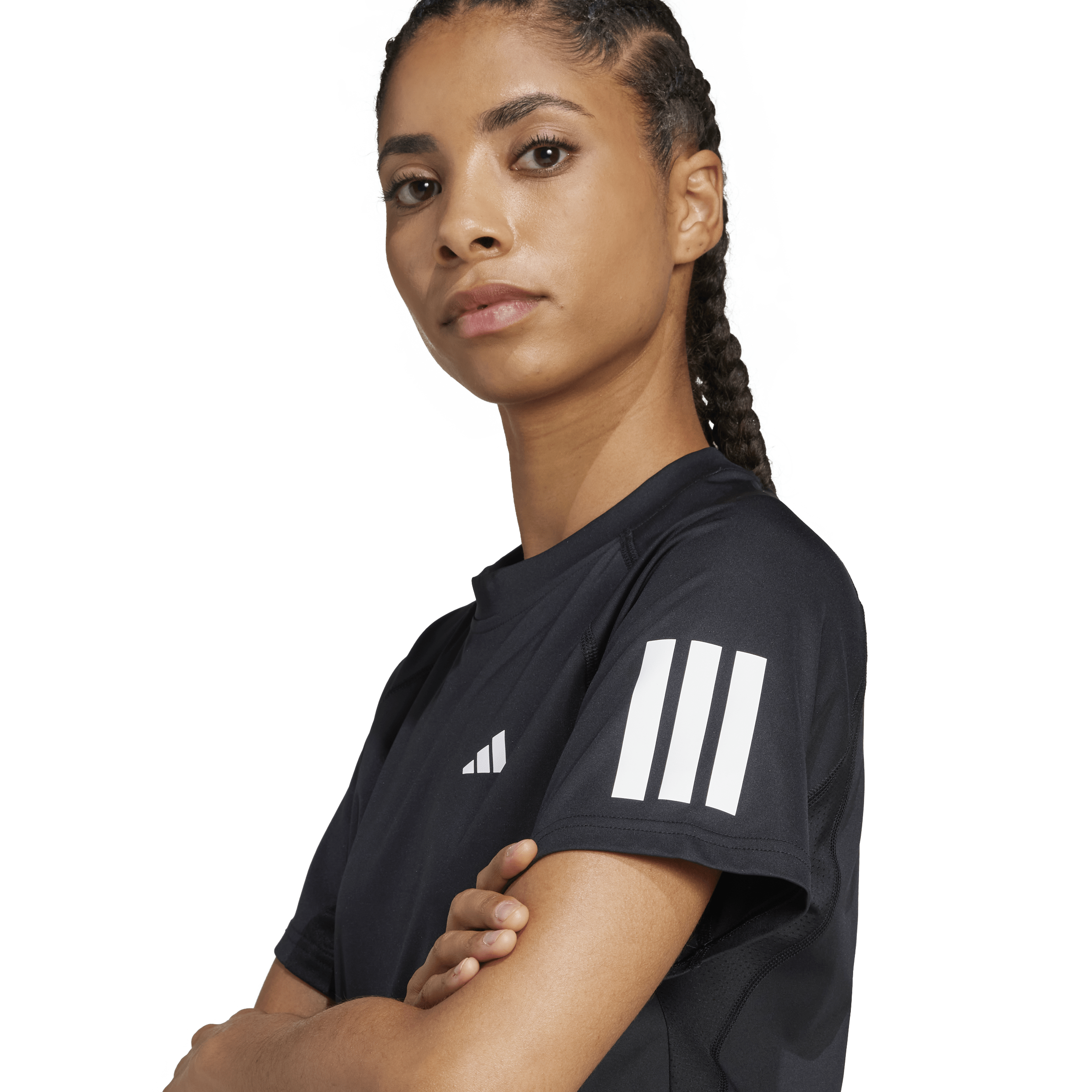 ADIDAS, W Club 3-stripe Tee