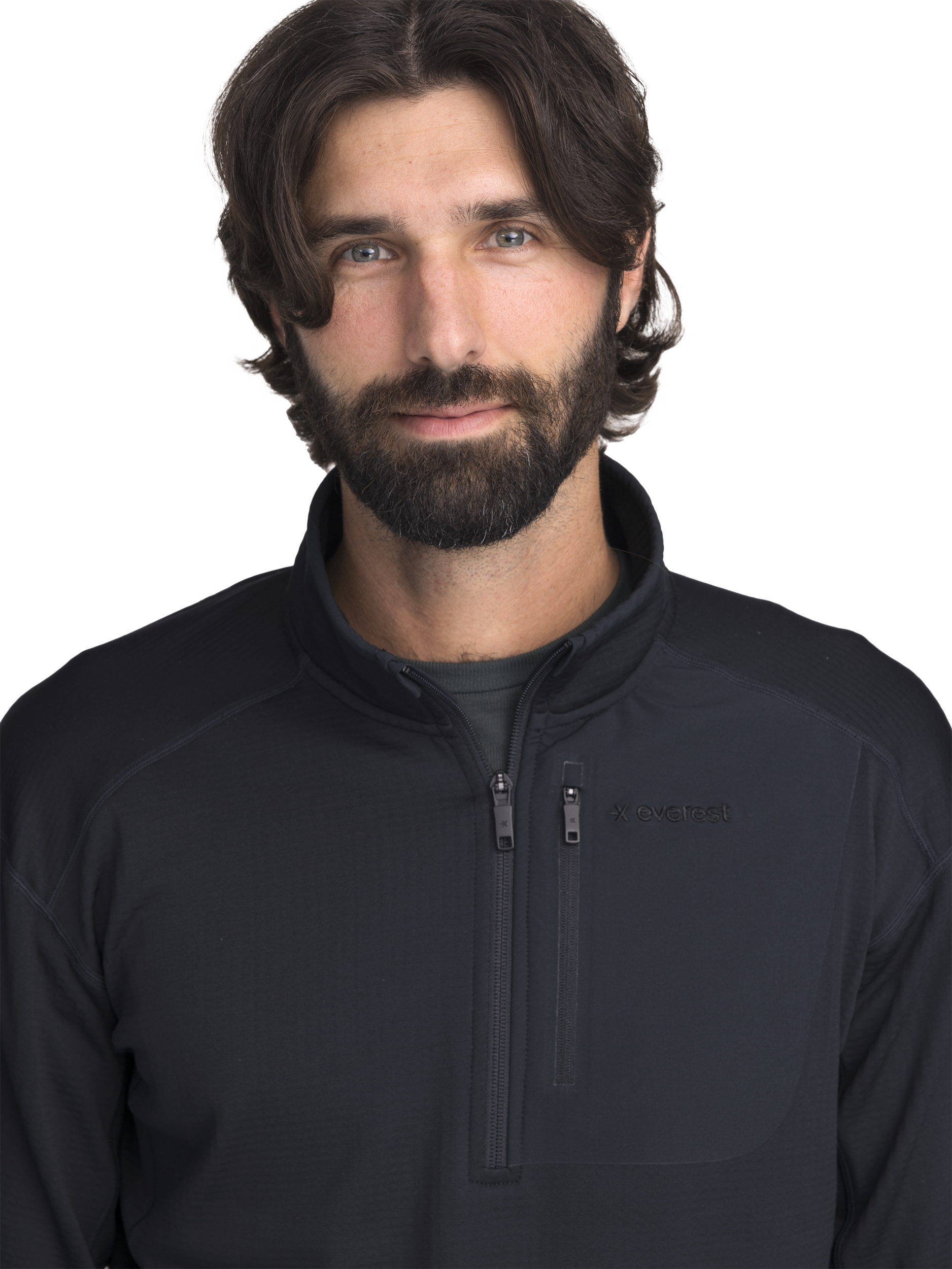 EVEREST, Structured Quarter Zip, Tekninen paita, Miesten