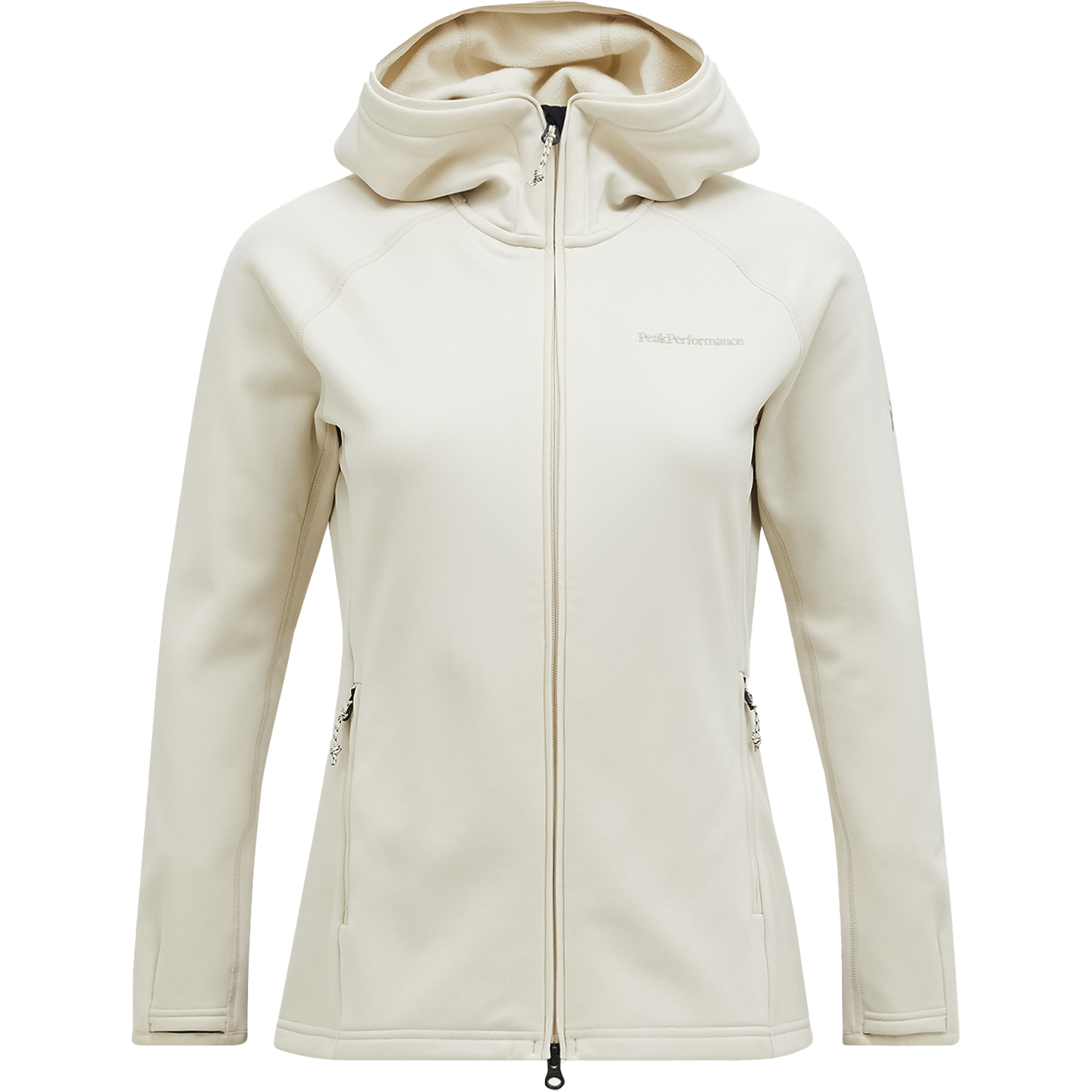 
PEAK PERFORMANCE, 
W Midlayer Zip Hood, 
Detail 1
