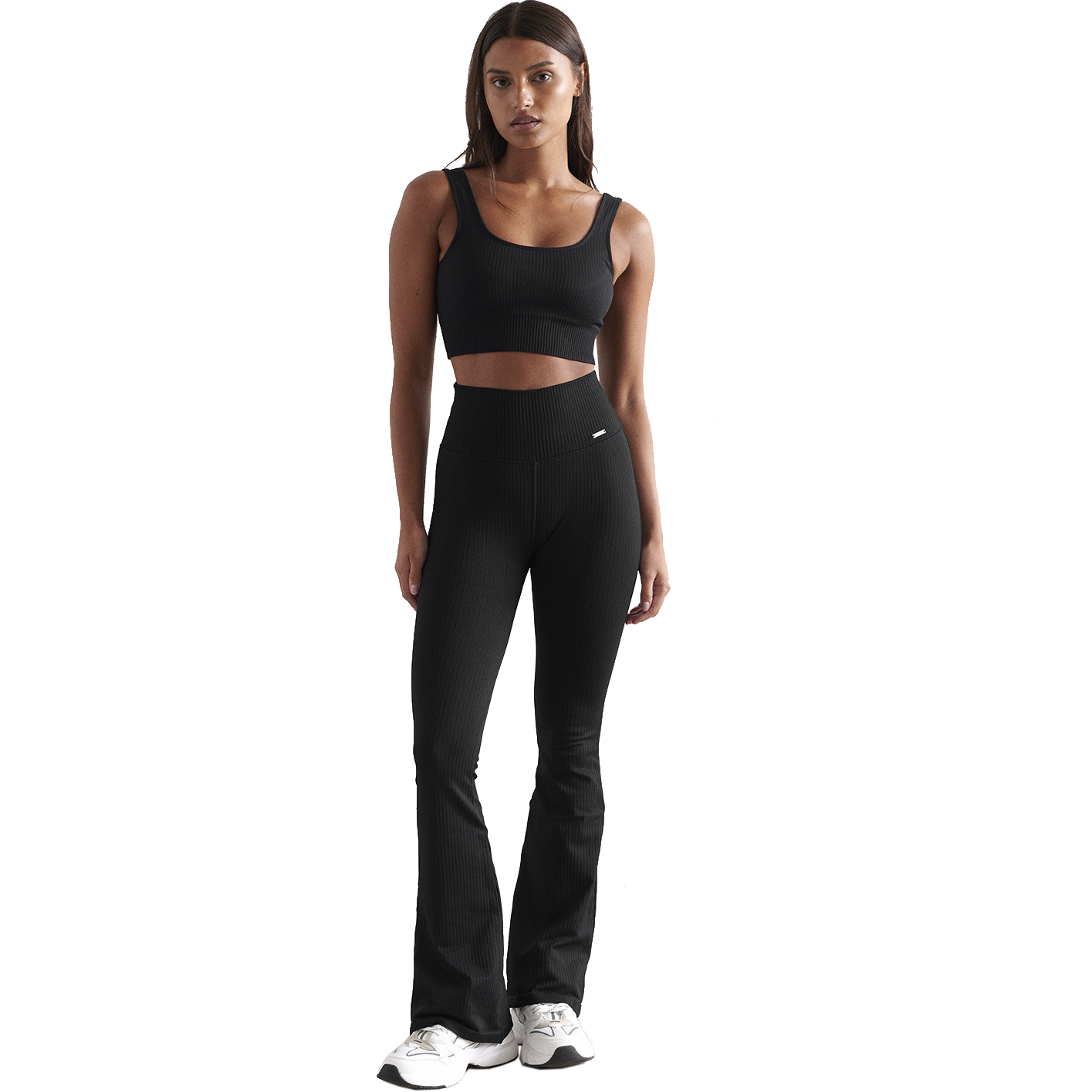 AIM&acute;N, Ribbed Seamless Flare Petite Tights