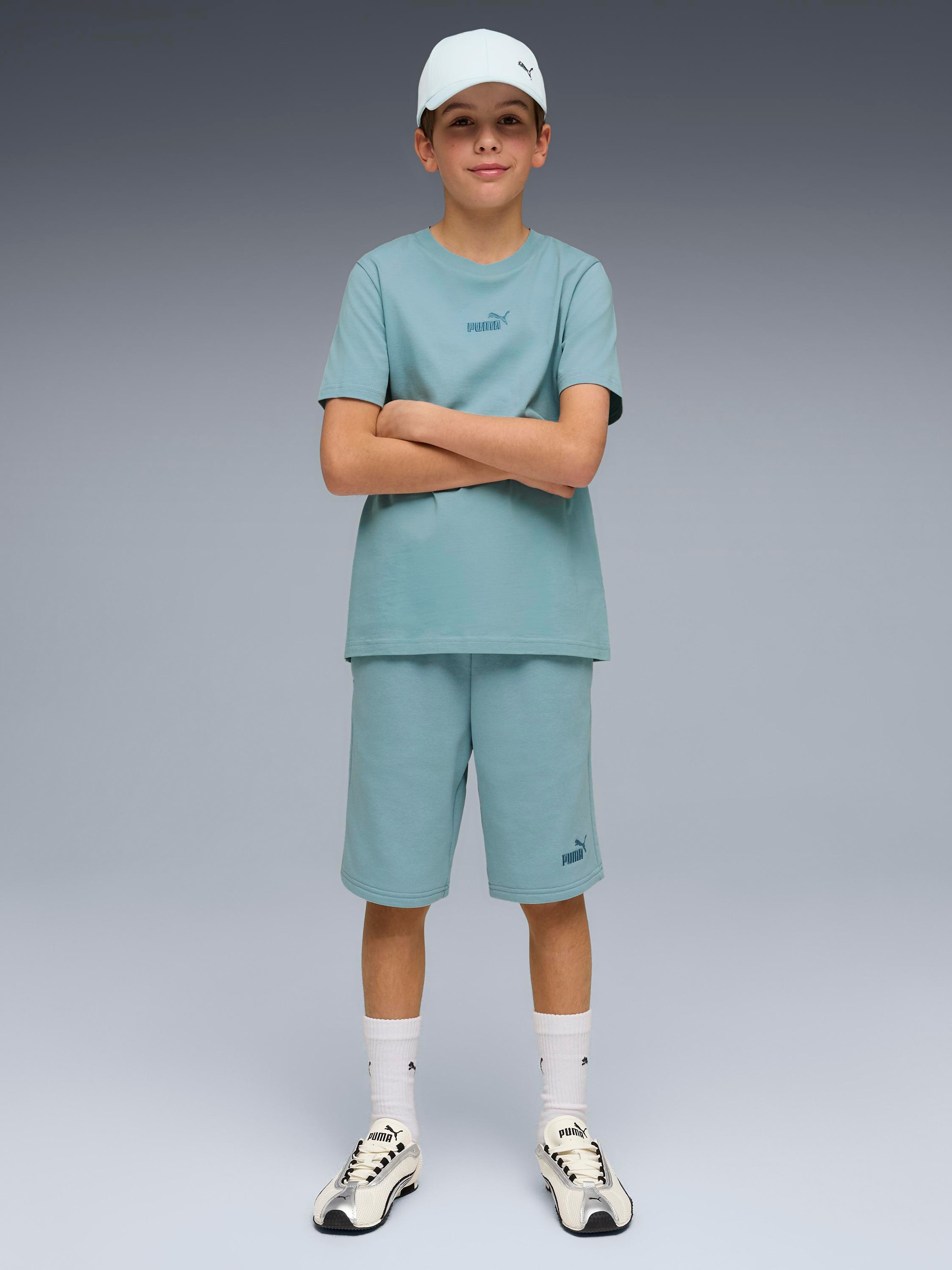 PUMA, J ESS SMALL NO.1 LOGO SHORTS TR B