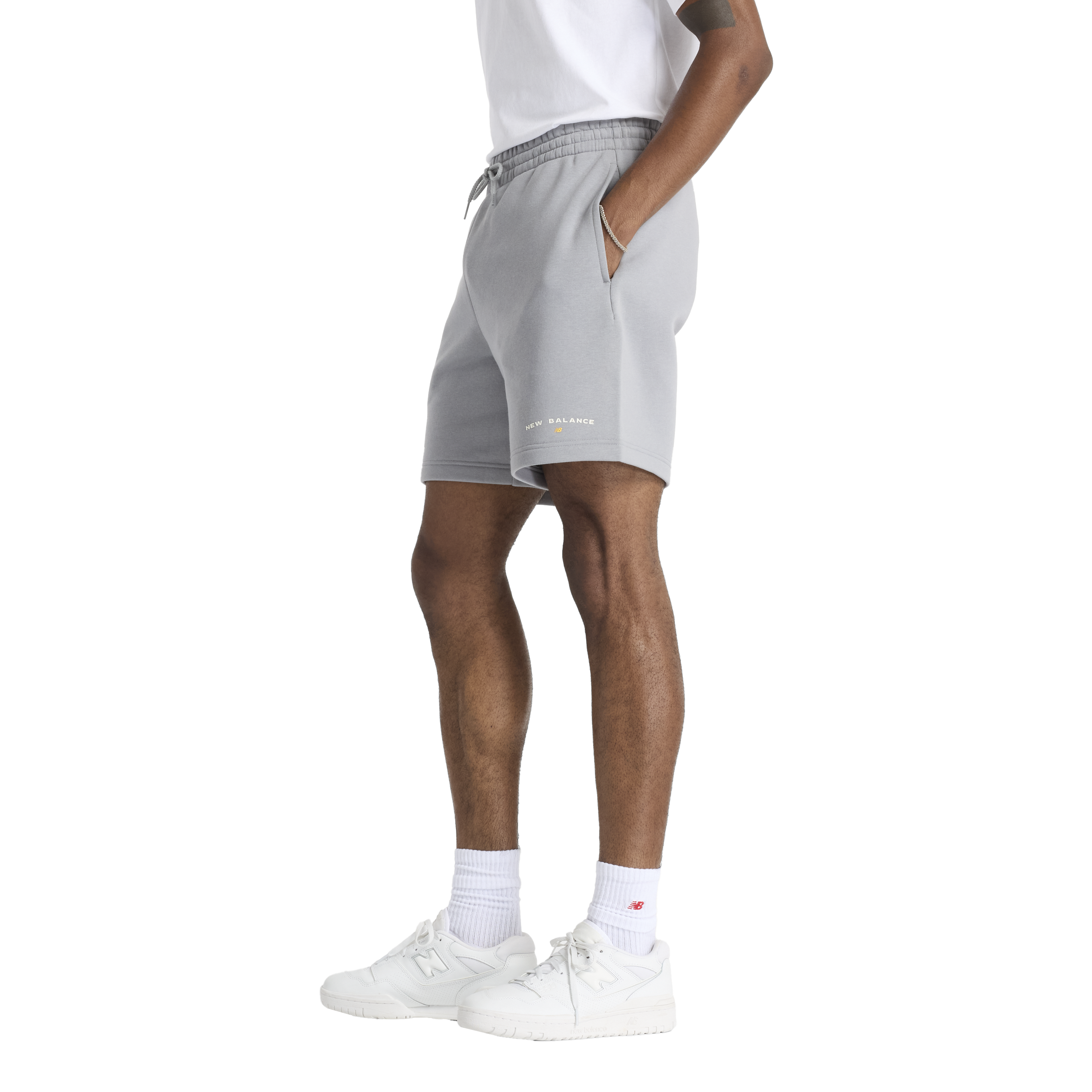 NEW BALANCE, M Reimagined Fleece Graphic Short 7"