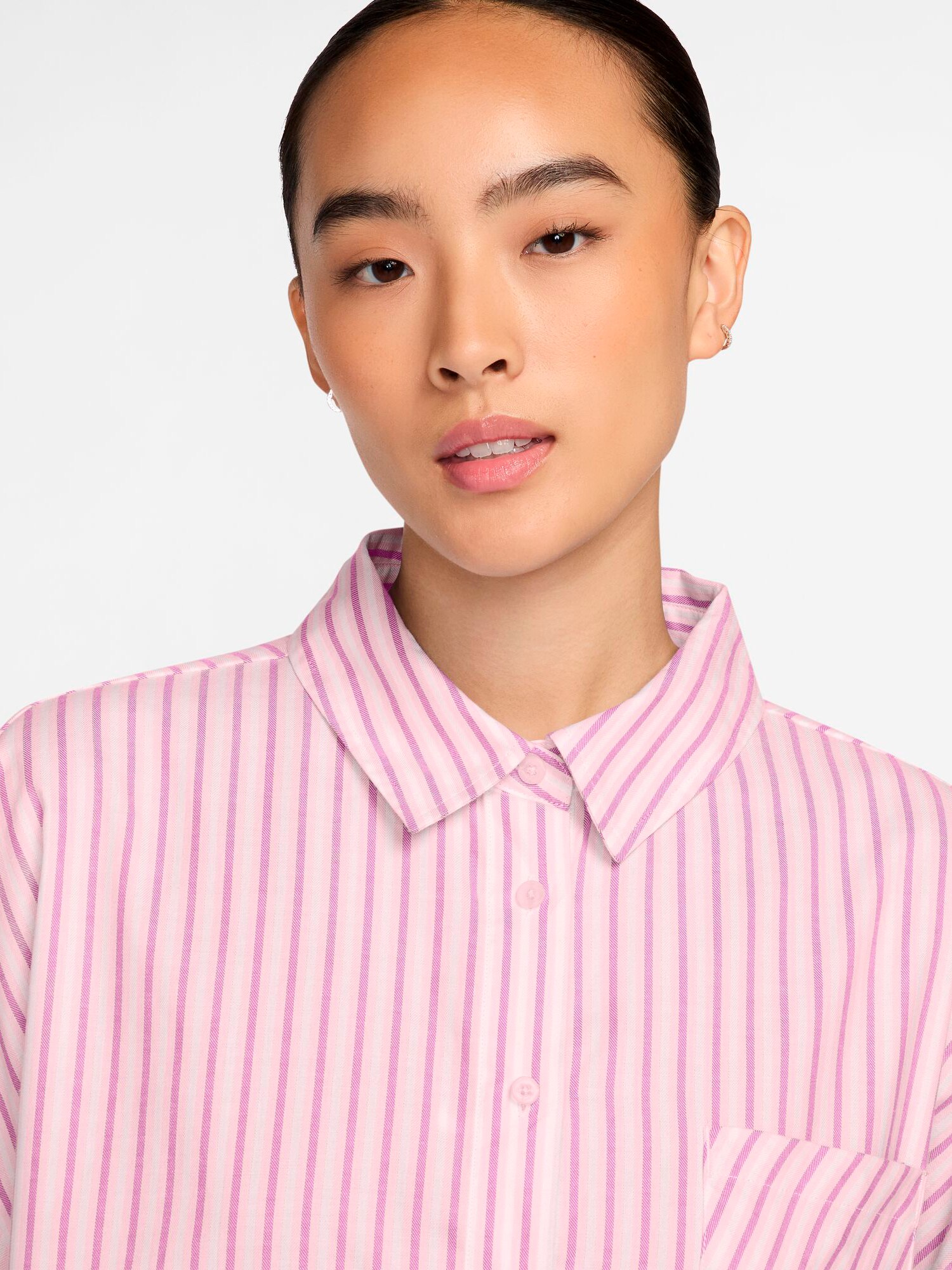 NIKE, W CHILL POPLIN STRIPE SS