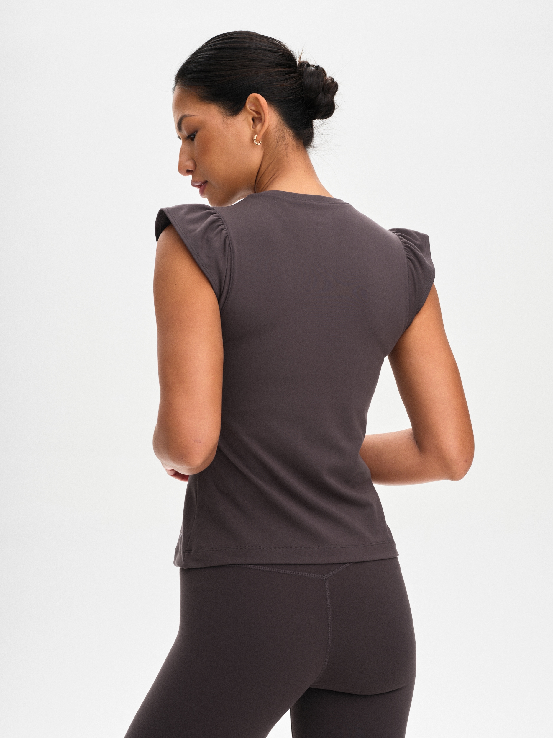 SOC, W Soft Fitness Frill Top