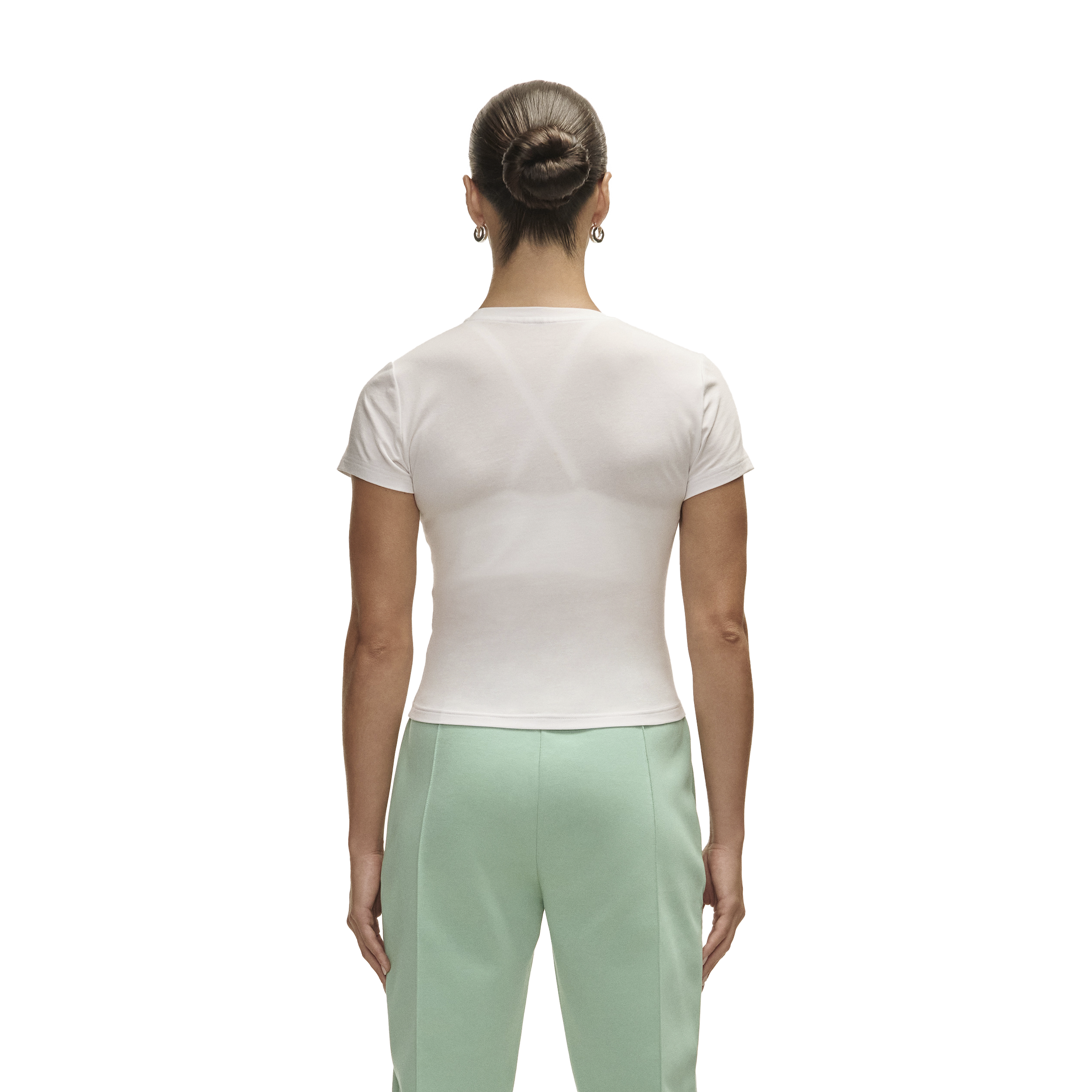 CASALL, W Cotton Blend Slim Tee