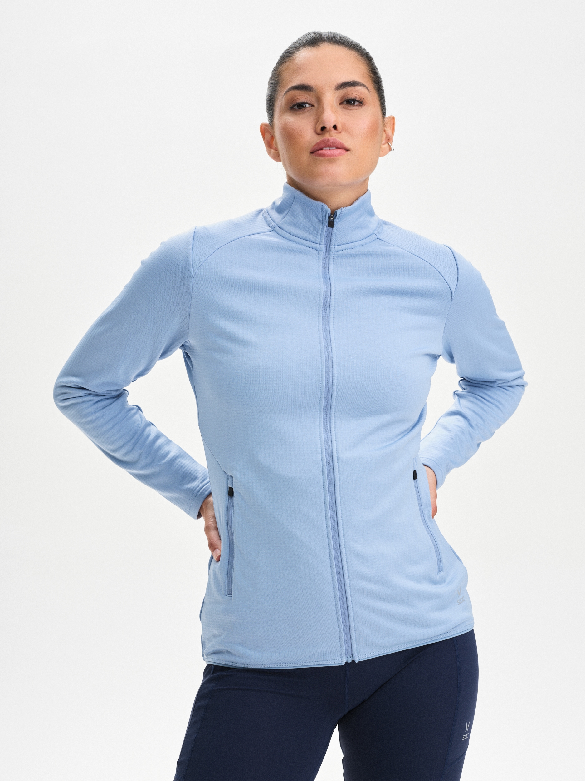 
SOC, 
W Run Warm Up Zip, 
Detail 1
