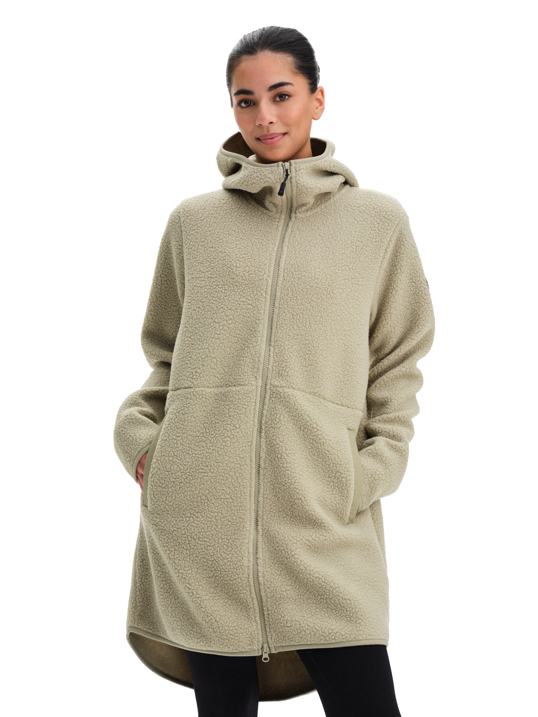 
CROSS SPORTSWEAR, 
Long Pile Hood, l&aring;ng fleecetr&ouml;ja, dam, 
Detail 1

