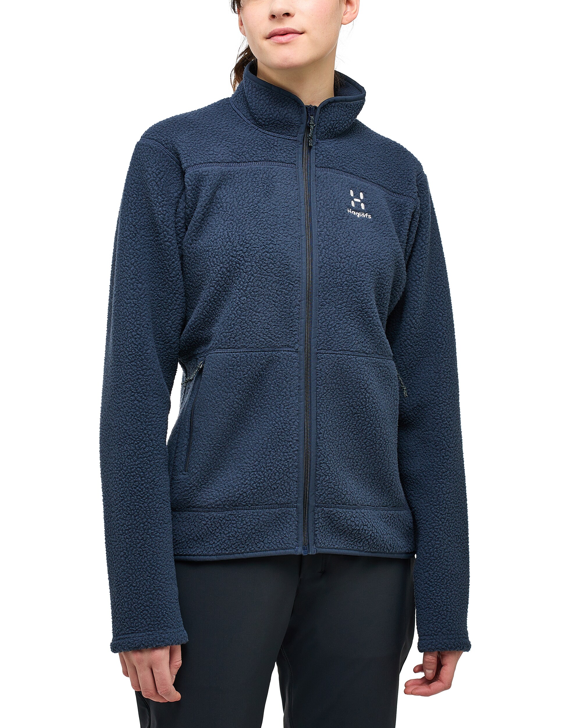 
HAGL&Ouml;FS, 
MOSSA PILE JACKET WOMEN, 
Detail 1
