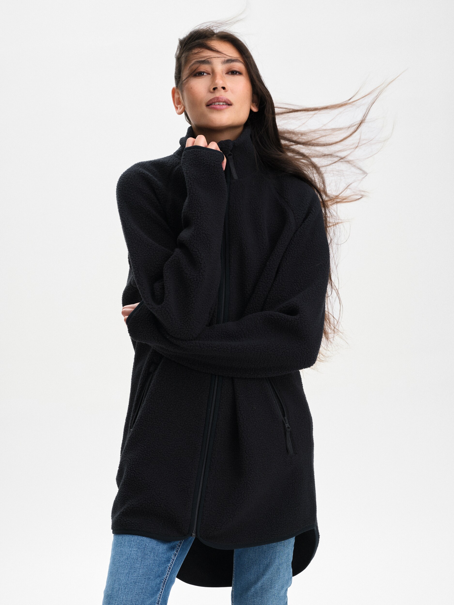 
EVEREST, 
W PILE LONG SHIRT, 
Detail 1
