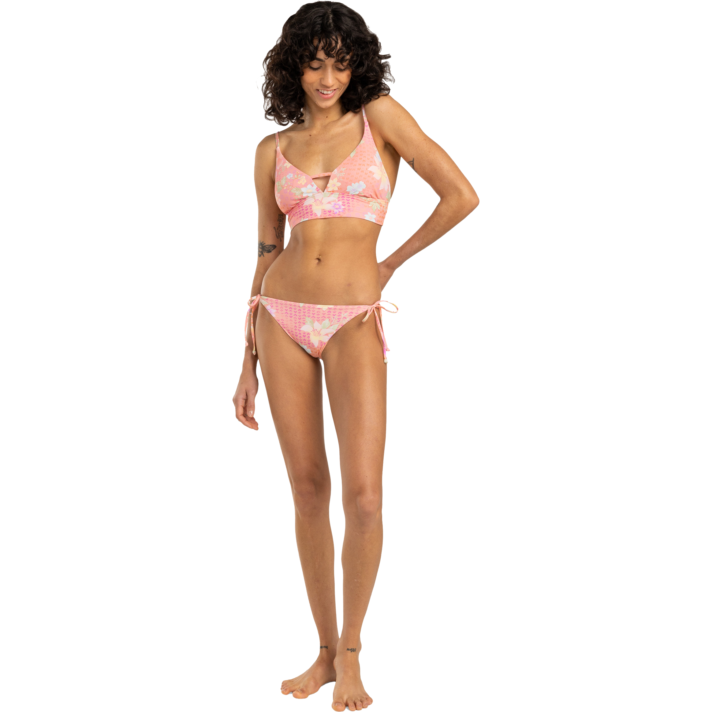 BILLABONG, W Crazy For Coral Tie Side Tropi