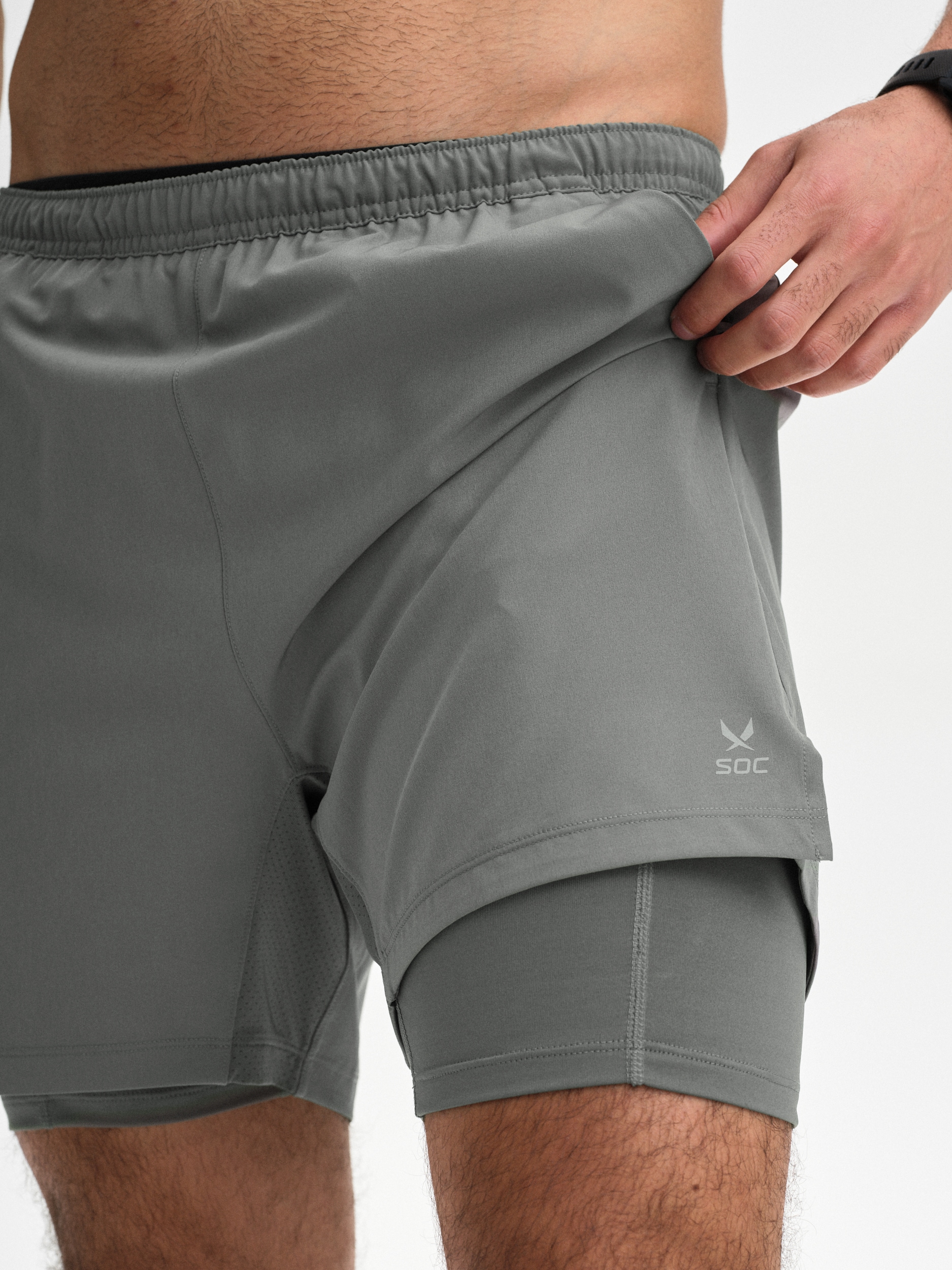 SOC, M Run 2 In 1 Shorts
