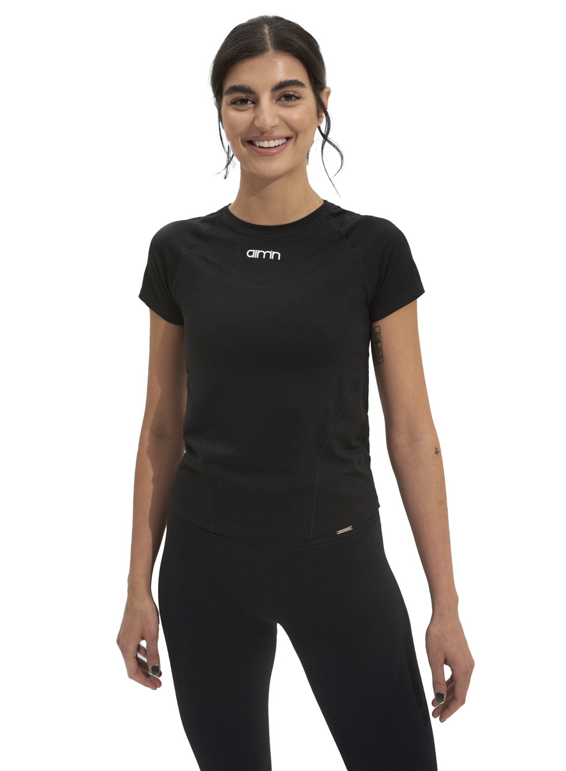 
AIM&acute;N, 
W Soft Basic Short Sleeve, 
Detail 1
