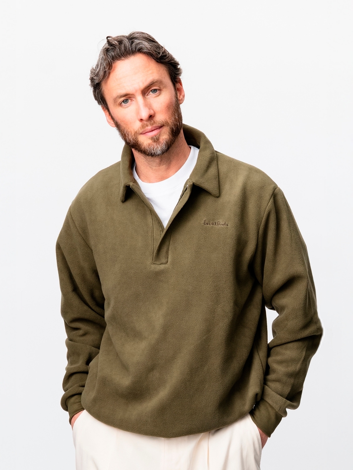 
LOCAL RULE, 
FLEECE Q-ZIP PLACKET, 
Detail 1
