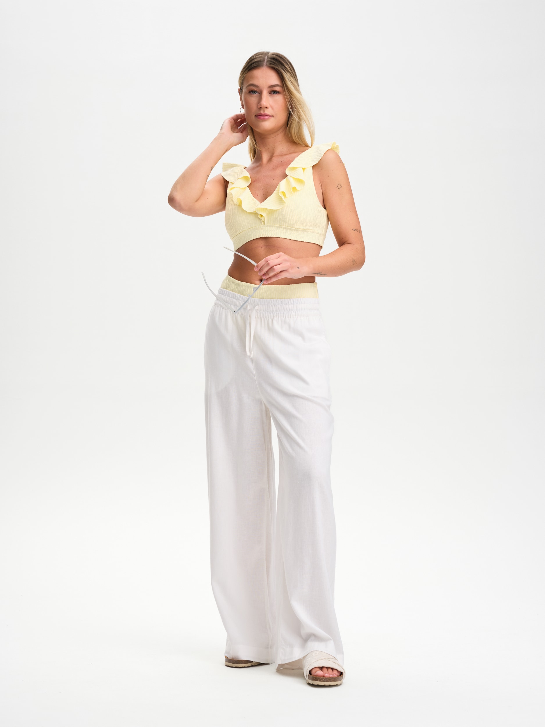 RACE MARINE, W Anthea Flounced Top