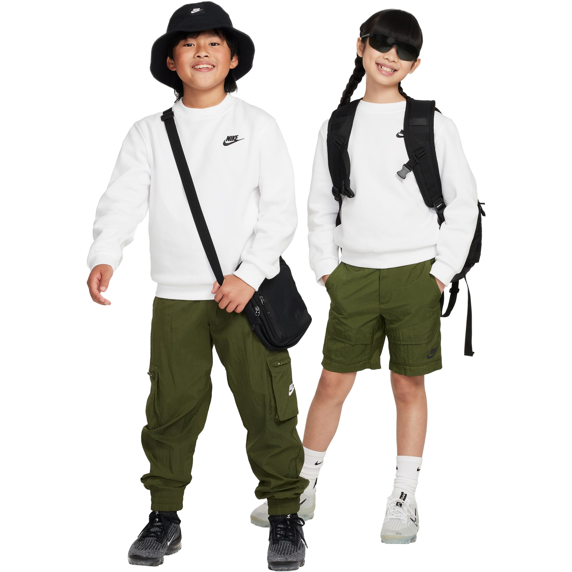 NIKE, J Nsw Club Flc Crew Ls Lbr