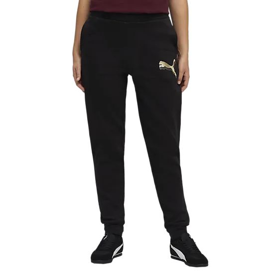 708058101101 PUMA  Ess Metallic Sweatpants Fl 708058101101 PUMA Ess Metallic Sweatpants Fl  Model01 Detail