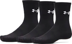 PERFORMANCE COTTON 3P CREW - ULTIMATE BLACK Standard Small1x1