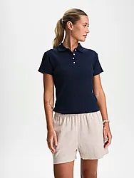 W OCEAN RIB PIQUE - NAVY Model01 Small1x1