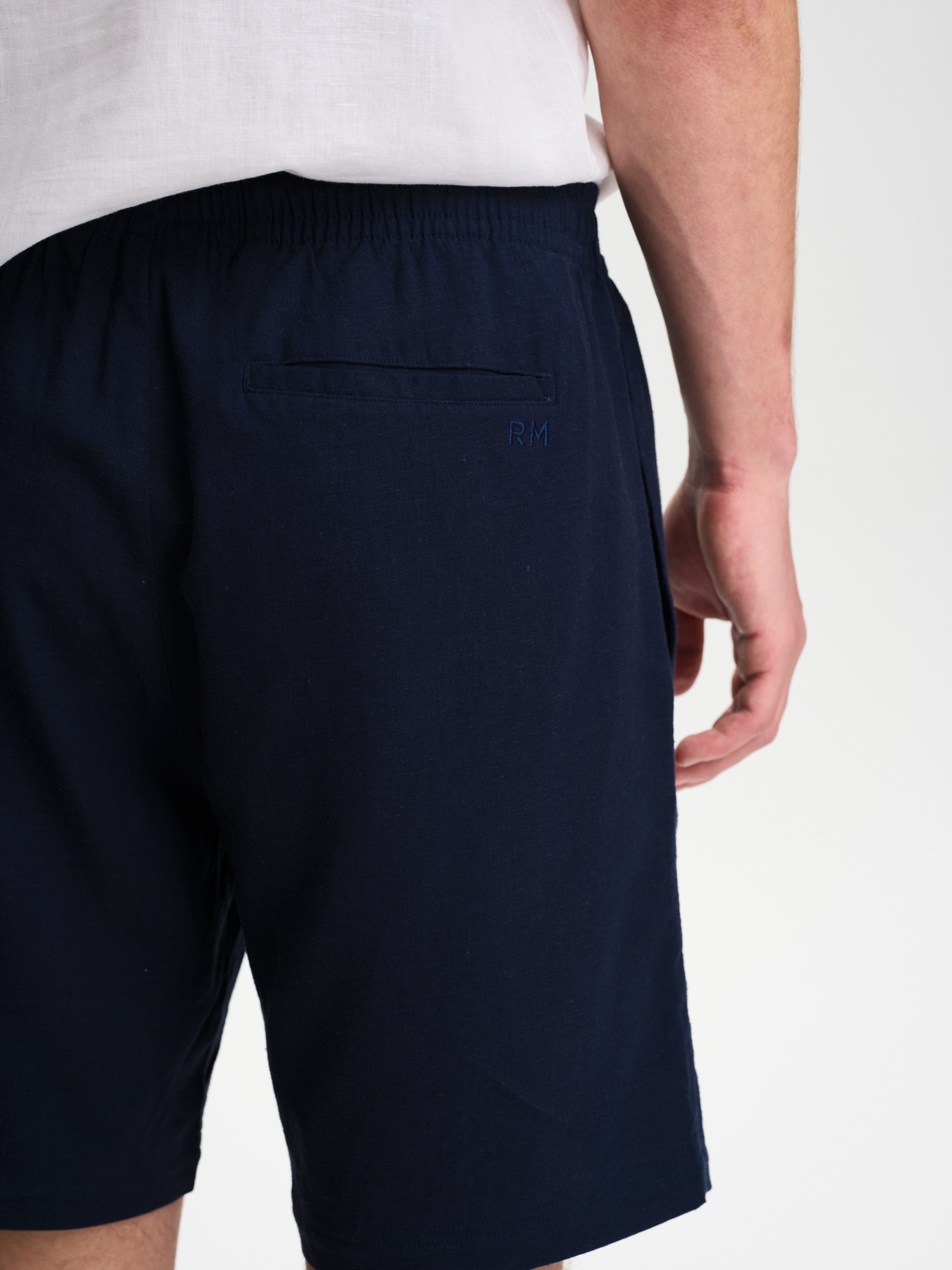 RACE MARINE, M COAST LINEN SHORTS