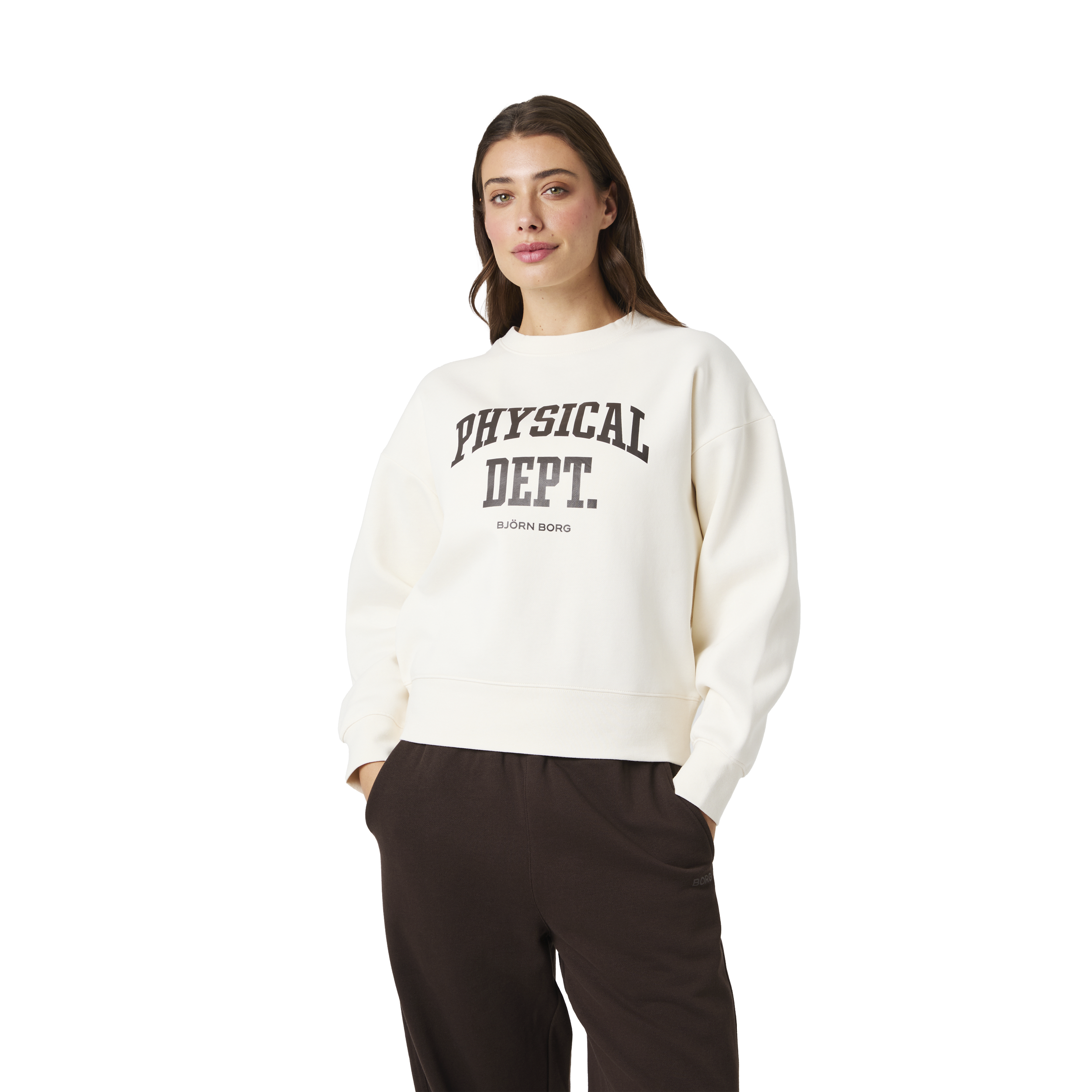 
BJ&Ouml;RN BORG, 
W Borg Boyfriend Sweatshirt, 
Detail 1
